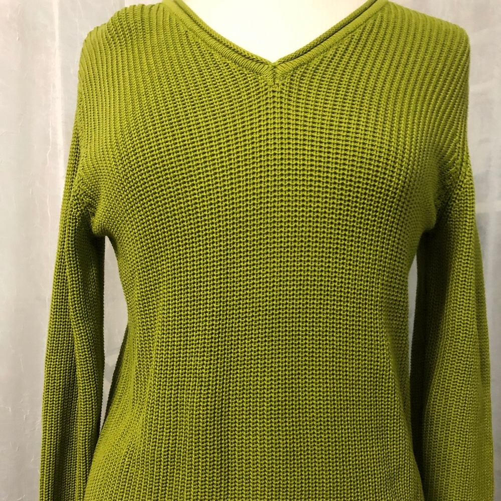 Chico's Women's Green Knit Sweater Size 0 / XS